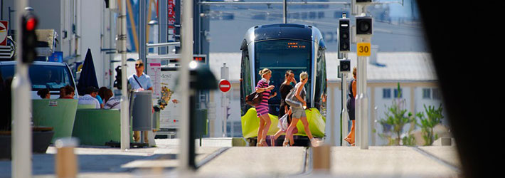 Accessibilité aux transports pour Brest, Tramway, Bus, téléphérique